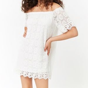 Forever 21 Lace Shift Off-the-Shoulder Dress